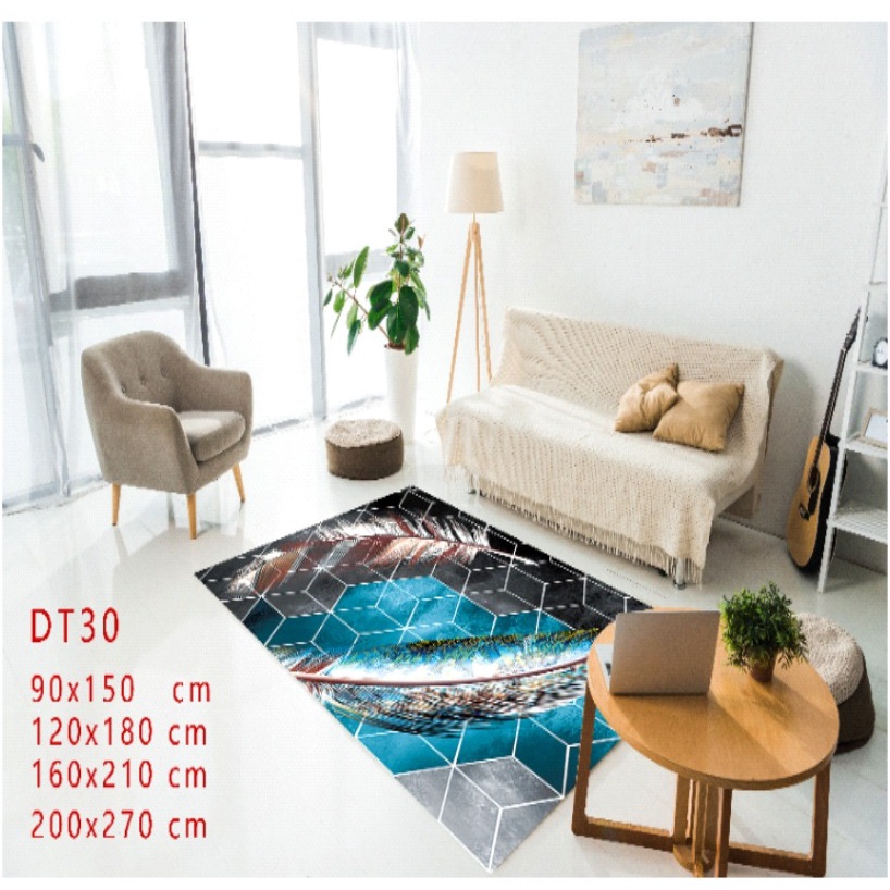 Karpet Lantai DT Ukuran 150cm x 90cm Anti Slip Series 25-32