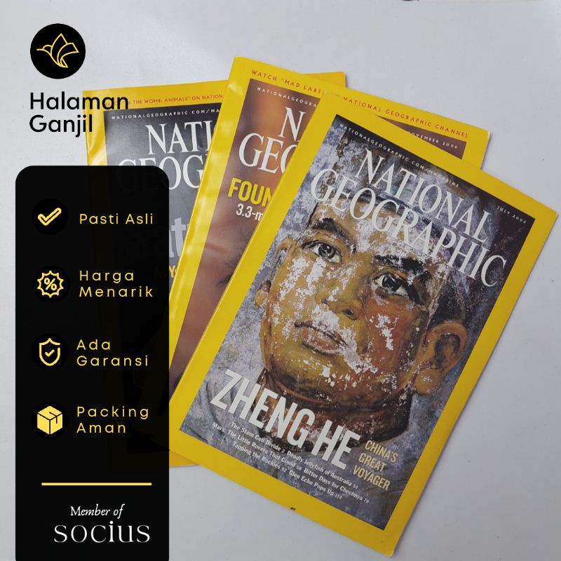 Majalah National Geographic Englis Bekas