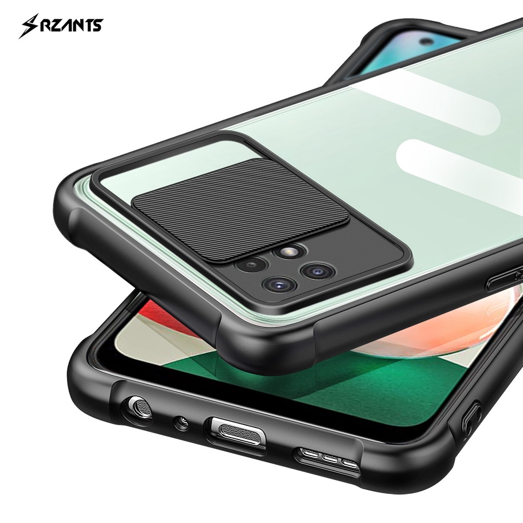 Case Samsung A22 5G Armor Fusion Slide Transparent Protection Camera Premium Casing