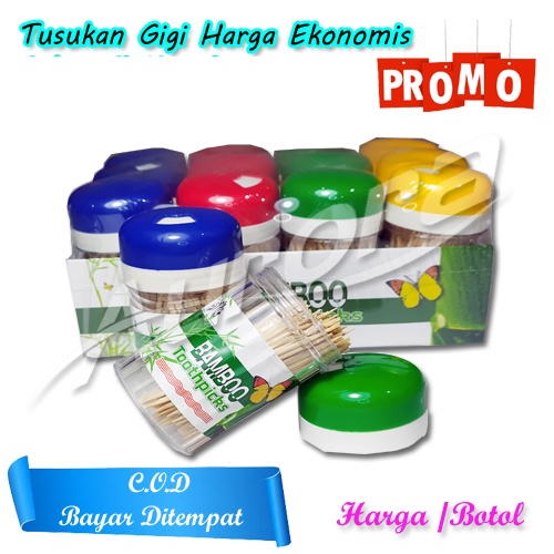 1 Botol Tusukan Gigi tusukan Buah serbaguna harga ekonomis-Vegasus Store (COD)