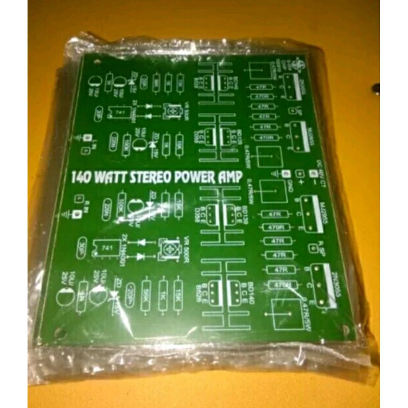 PCB Power Amplifier 140W stereo