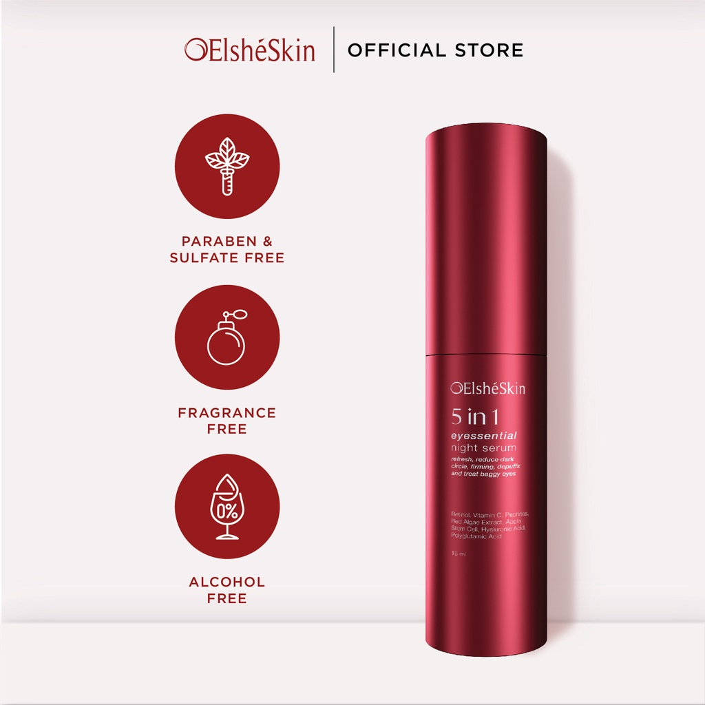 5 in 1 ElsheSkin Eyessential Night Serum - 18ml Retinol (7 Hari Cerahkan Mata Panda) - Eye Serum Kerutan-5