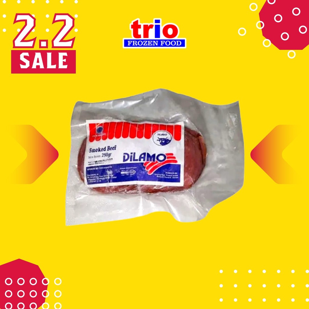 

Dilamo Smoked Beef/Daging Asap 250gr