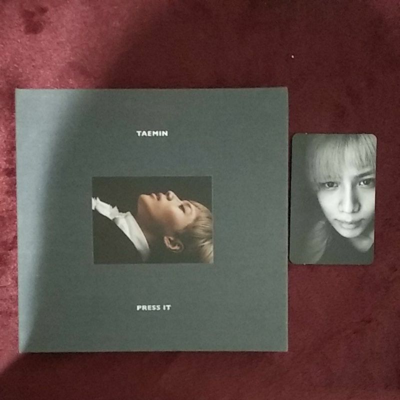 taemin press it album + pc unsealed