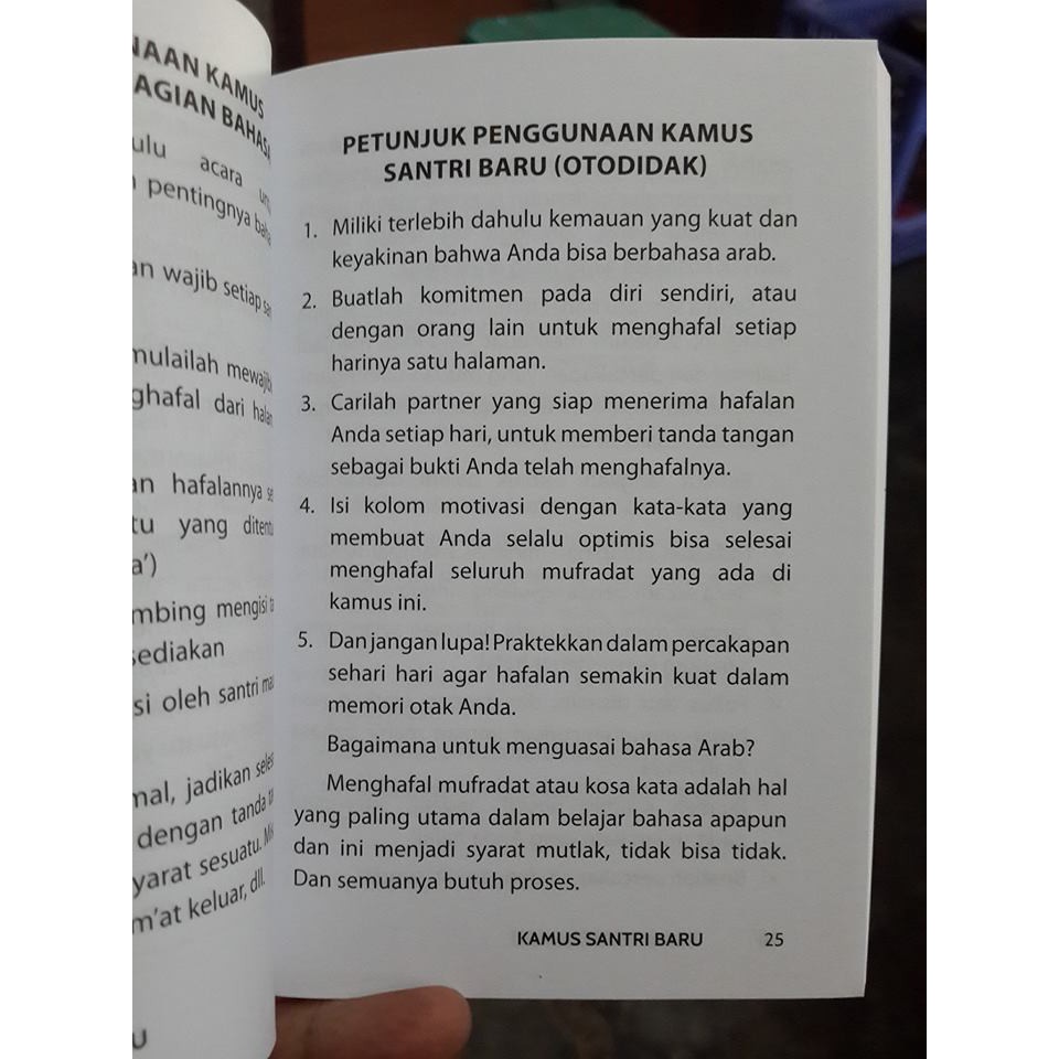 Buku Saku Kamus Santri Baru Hafal 1000 Kosakata Shopee Indonesia