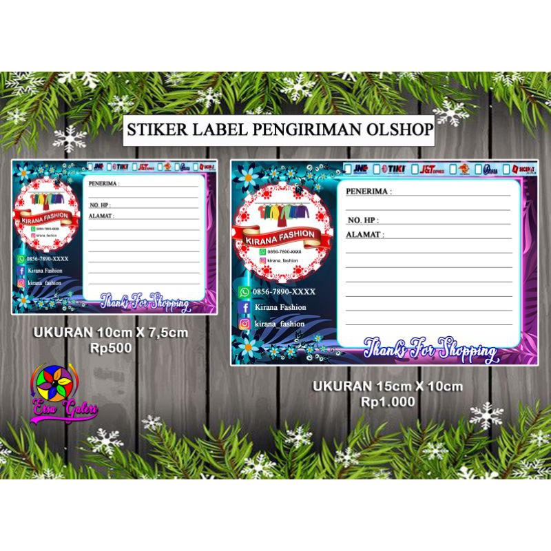 

Stiker Label Pengiriman Olshop Untuk Kirim Paket