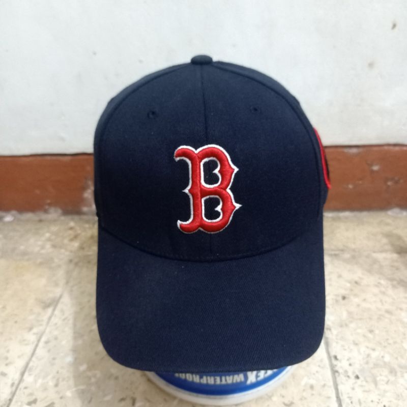 Topi MLB red SOX original logo b second bekas