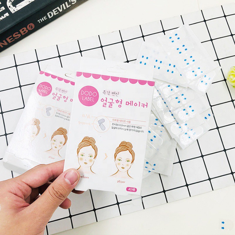 Dodo label face lift tape for V shape isi 40 Pcs - Stiker Selotip Penirus Wajah ala Korea ORIGINAL