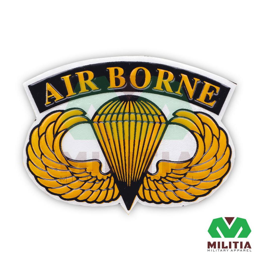

Stiker timbul AIRBORNE - emas