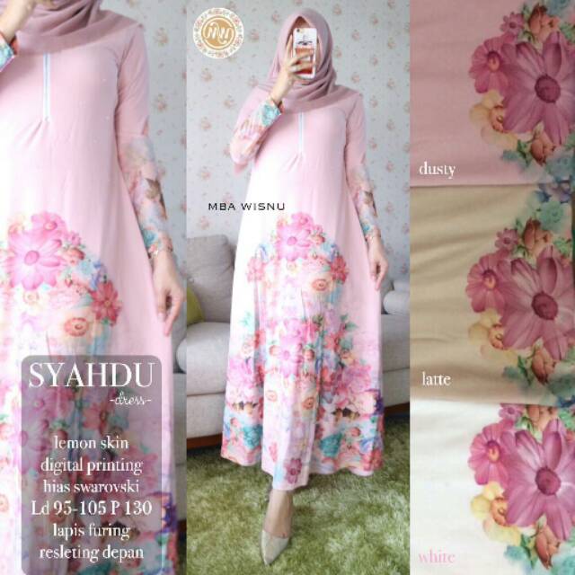 Syahdu Dress Lemon Skin Digital printing