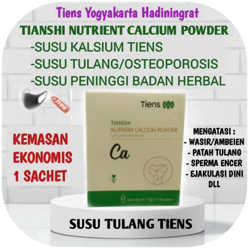 Jual Tiens Nutrient Calcium Powder Kemasan Ekonomis 1 Sachet/Patah