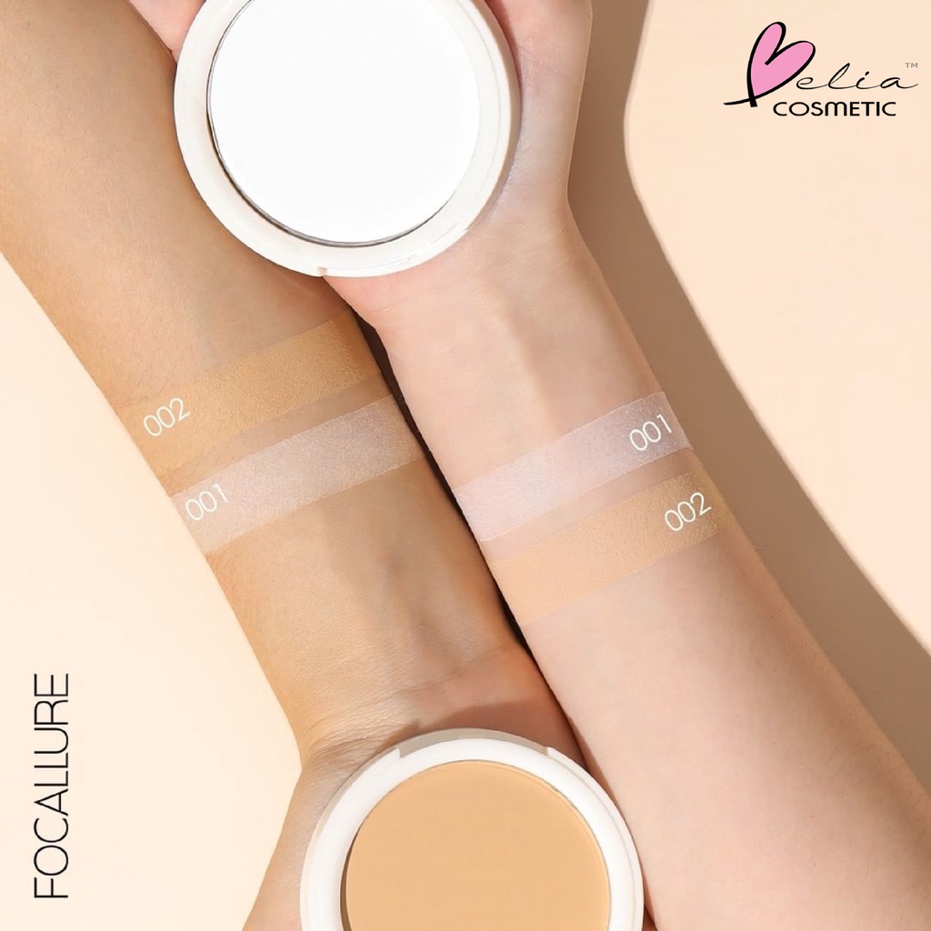 ❤ BELIA ❤ FOCALLURE Oil-Control Stay-Matte Powder FA236 | Bedak Hingga 12 Jam Two Way Cake | Bedak Padat | BPOM