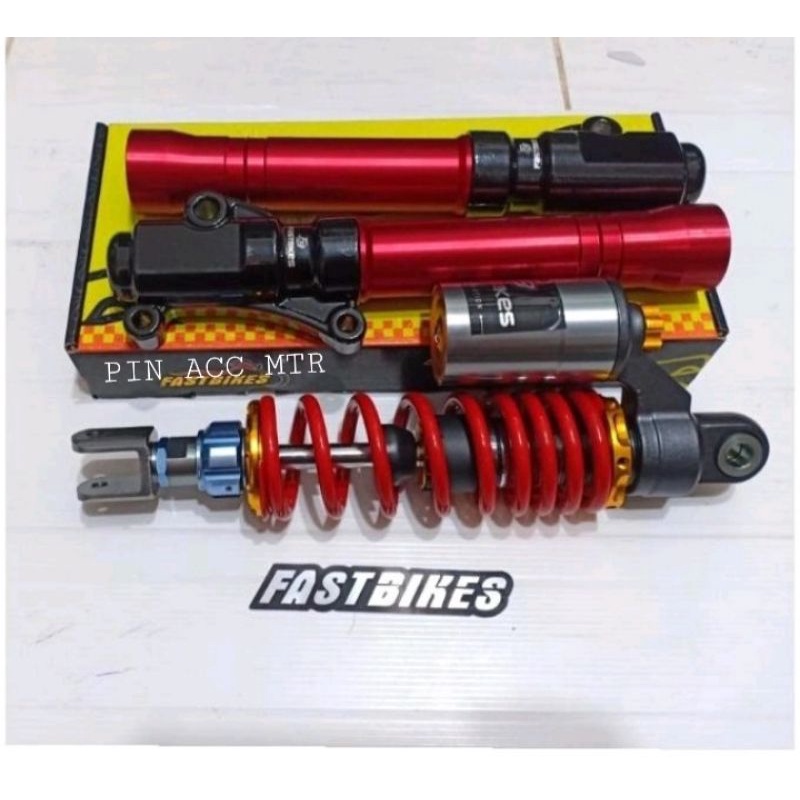 PAKET VARIASI SCHOK TABUNG DEPAN PLUS SCHOK TABUNG BELAKANG UKURAN SCHOK 310MM MIO/BEAT METIC