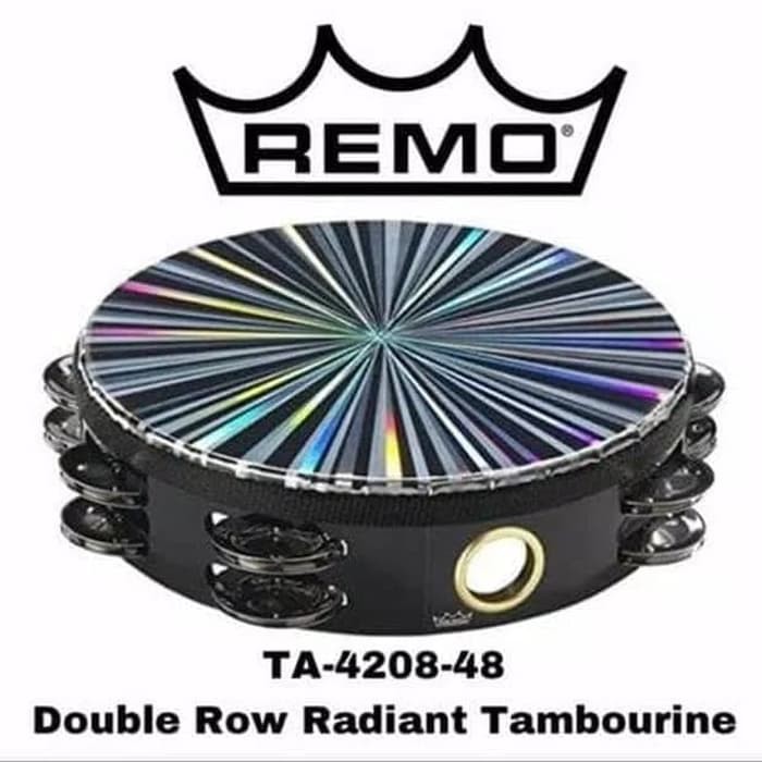 Tambourine Remo TA-4208-48 8" Radiant Double Row / Tamborin