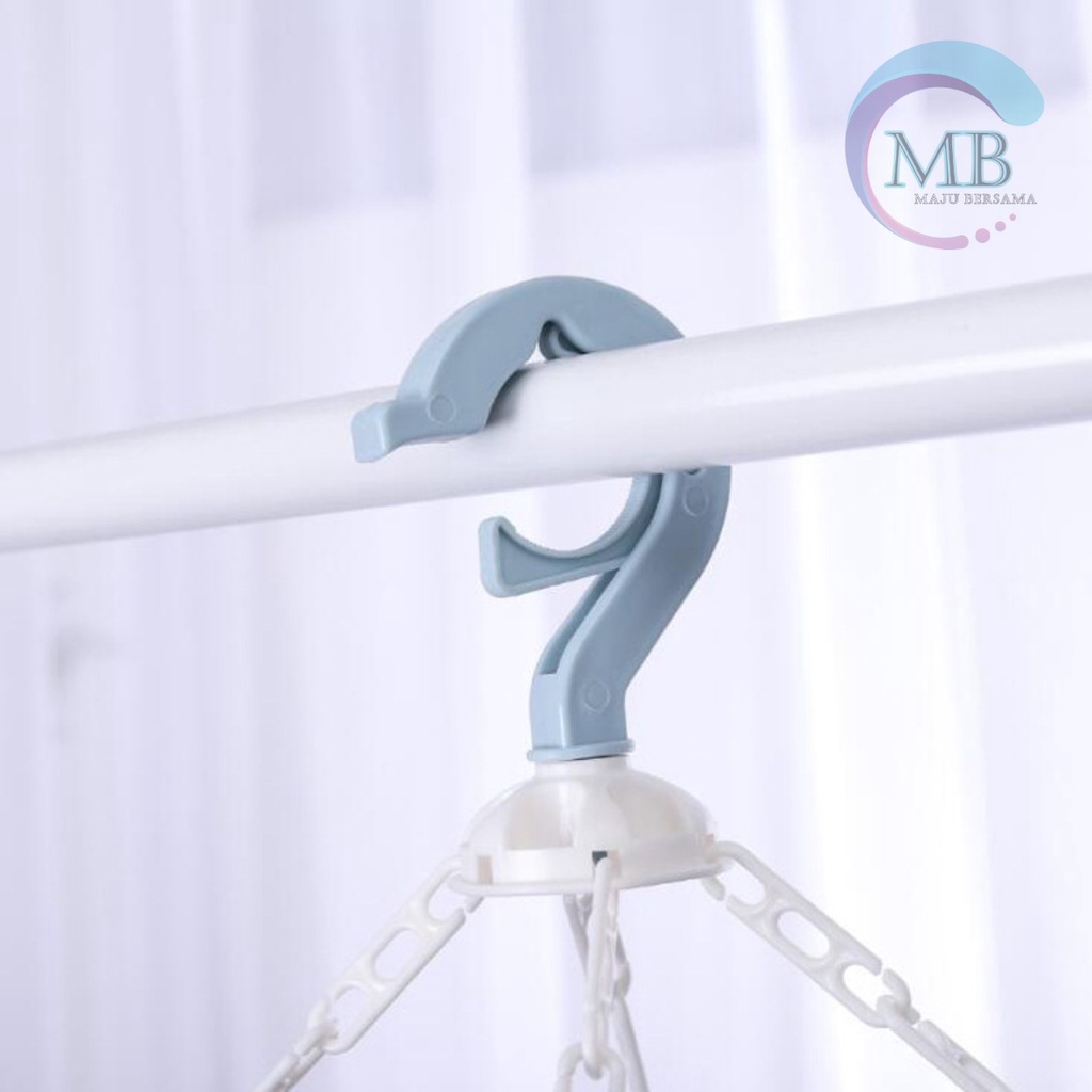 RT62 hanger gantungan hook jemuran lipat 32 jepit serbaguna MB2884