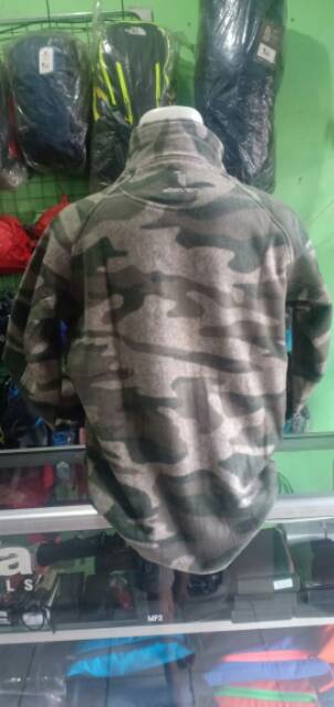 Jaket polar eleven army non hody sweater army elleven