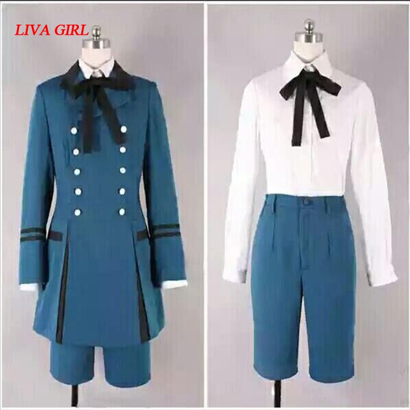 PREORDER Black Butler kuroshitsuji Ciel Phantomhive Cosplay Costume emboitement Sebasti Kuroshitsuji