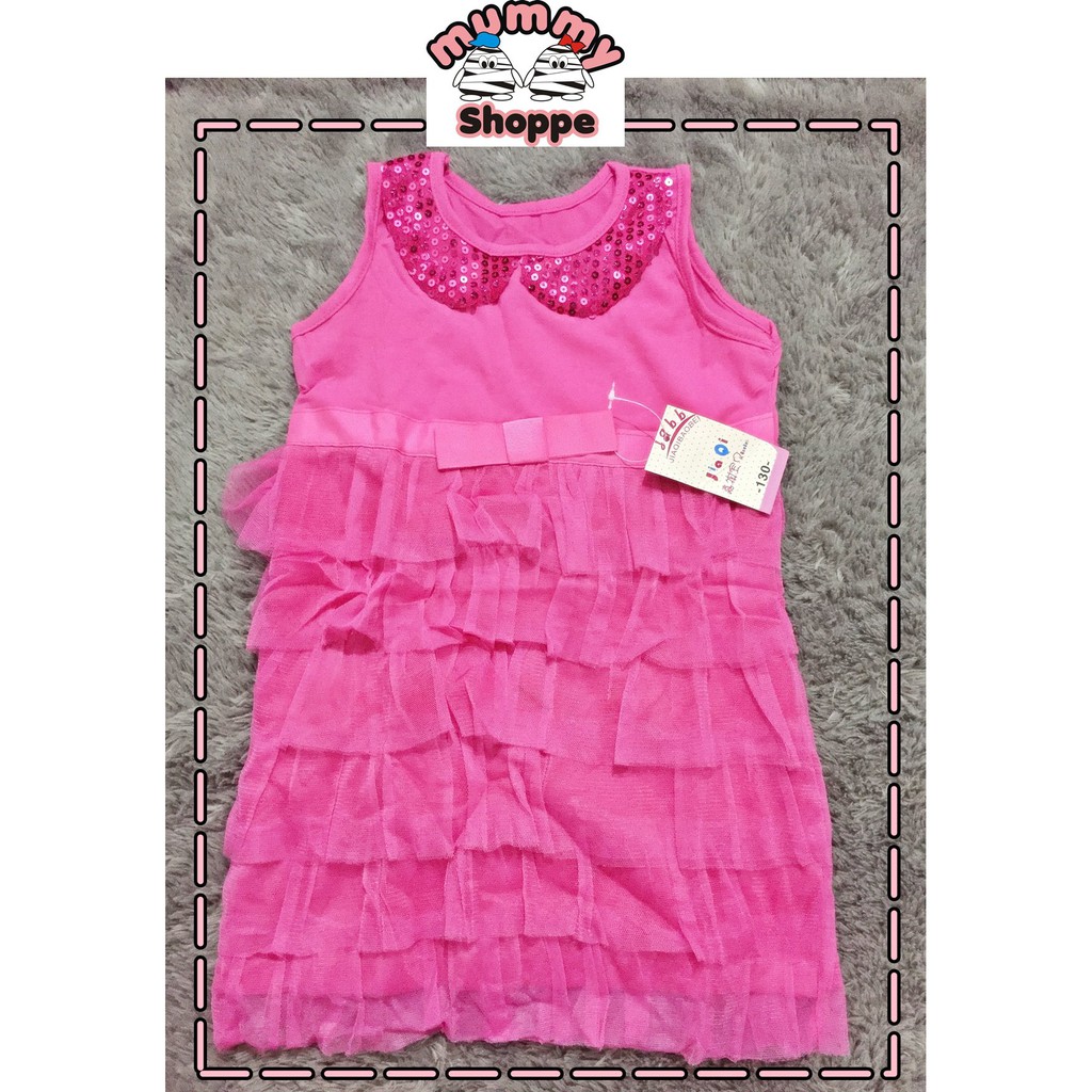 Dress anak perempuan sequins dress 4204