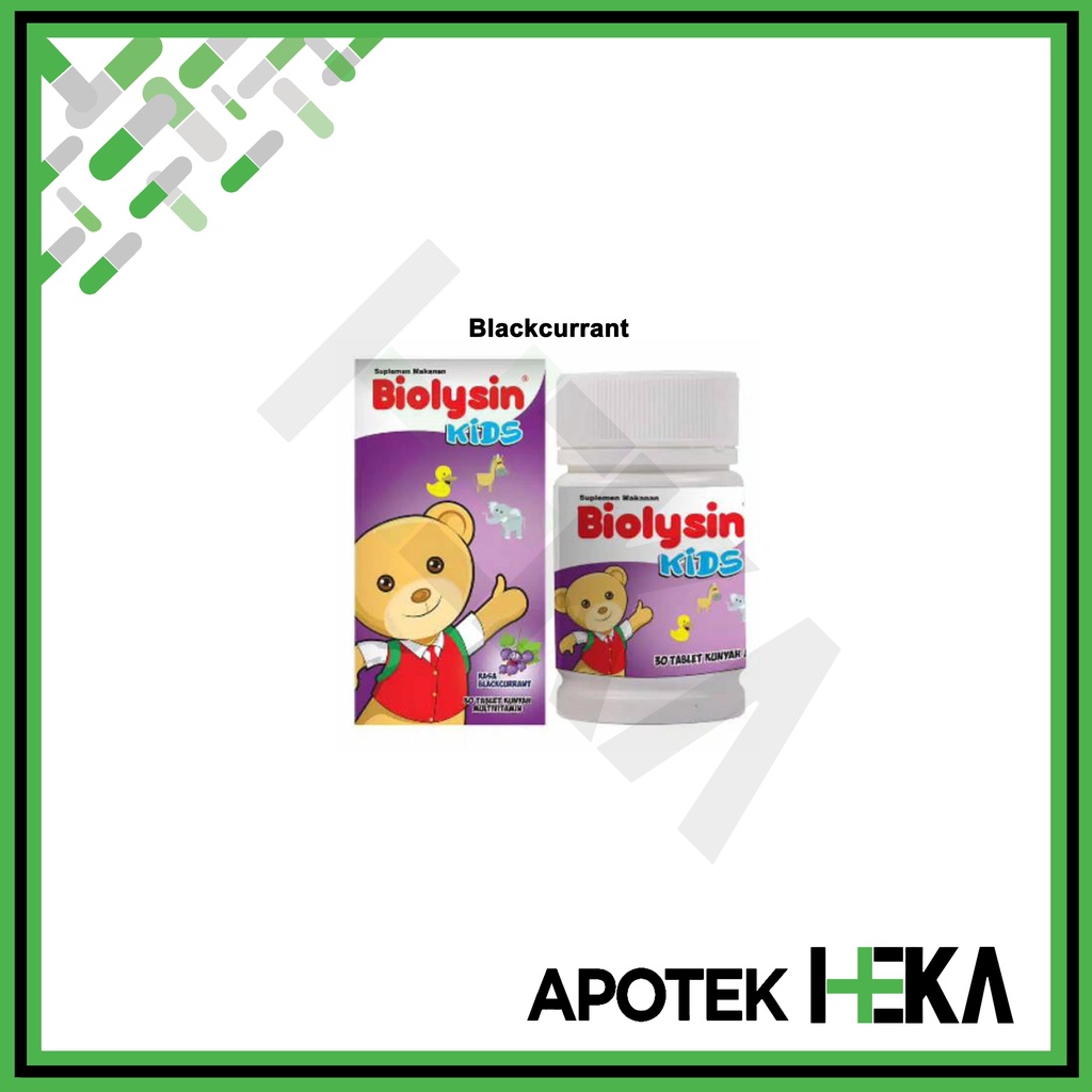 Biolysin Kids Botol 30 Tablet Kunyah - Multivitamin Anak (SEMARANG)