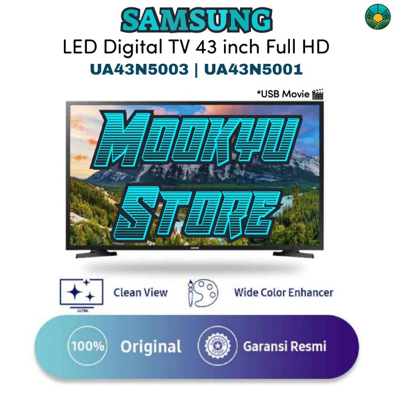 SAMSUNG LED TV 43" Inch UA43N5003 / UA43N5001 Digital TV (Layar IPS PANEL) Full HD