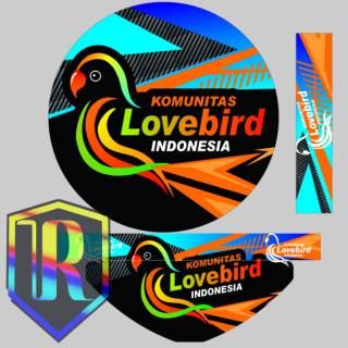 TEBOK LOVEBIRD STICKER CUSTOM Shopee Indonesia