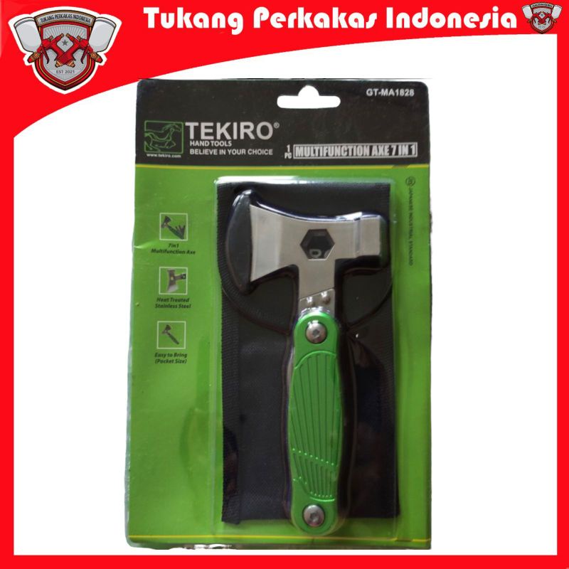 TEKIRO PALU KAPAK LIPAT MULTIFUNGSI 7 IN 1 MULTIFUNGSI AXE