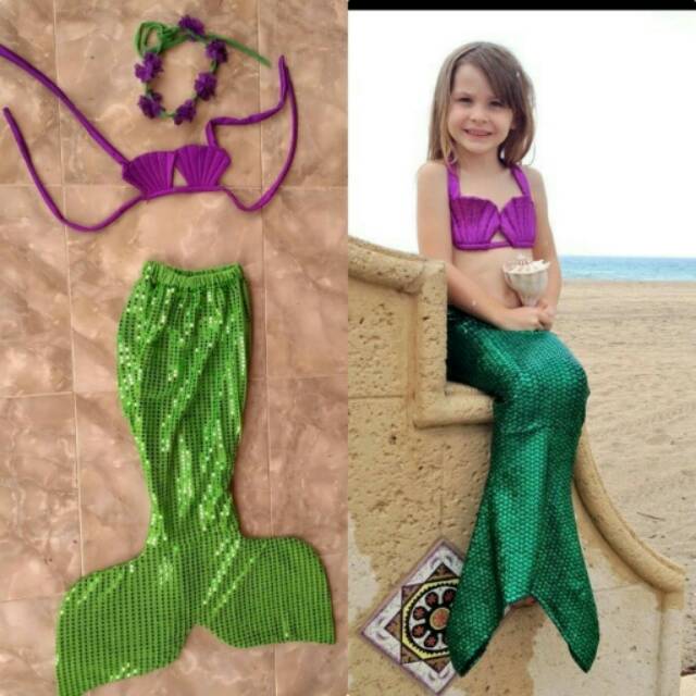 Baju mermaid/baju duyung baju mermaid bayi/ baju mermaid Newbron
