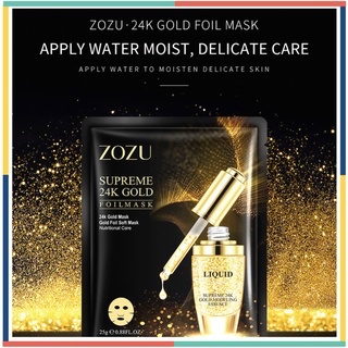 ZOZU 24K Gold Sheet Serum Masker Wajah Emas Facial Mask BQ024