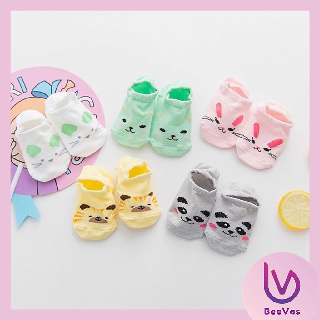 BV.ID KK712 KAOS KAKI ANAK BAYI MOTIF ANTI SLIP BABY SOCKS KAUS KAKI KARAKTER HEWAN