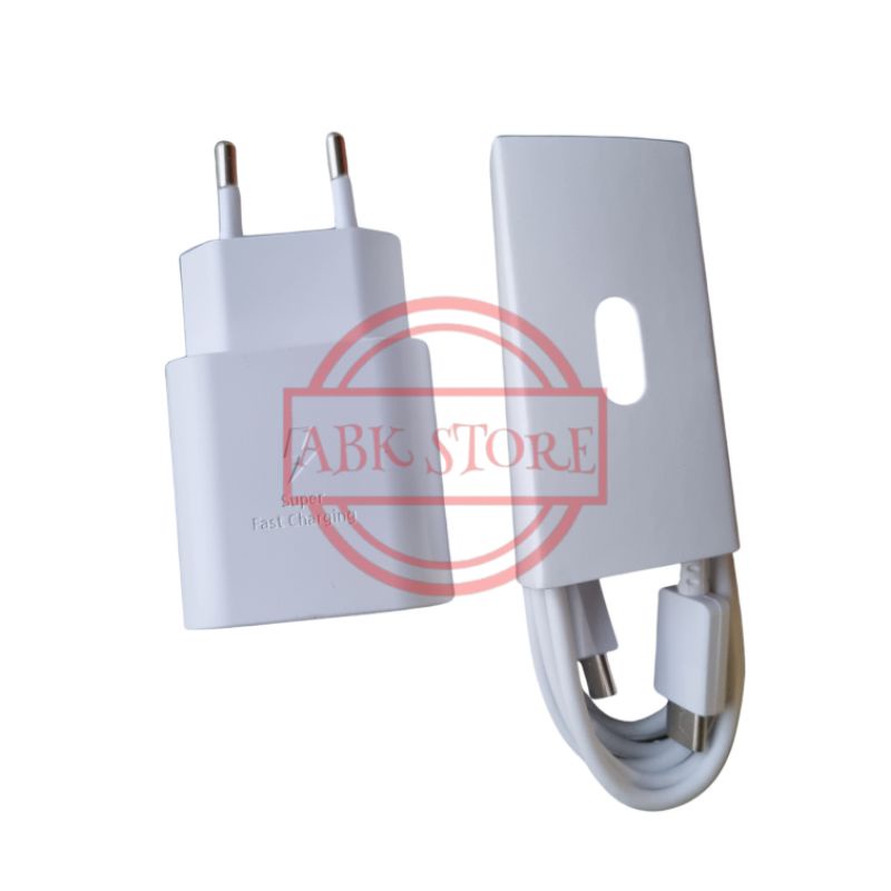 CHARGER SAMSUNG 25W GALAXY S21 / S21 FE / S21+ / S21 ULTRA USB TYPE-C SUPER FAST CHARGING ORIGINAL