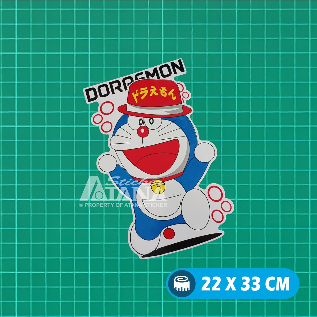 Stiker Printing Doraemon Sticker Sablon Jumbo Besar Vinyl Graftac Kartun Anime Nobita Suneo Shizuka Giant Jepang Dashboard Motor Matic Kaca Mobil Belakang Truck Laptop Gerobak Jualan Dinding Kamar