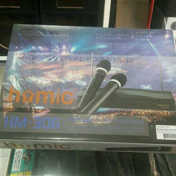 READY COD ORIGINAL Mic Wireless HOMIC HM306