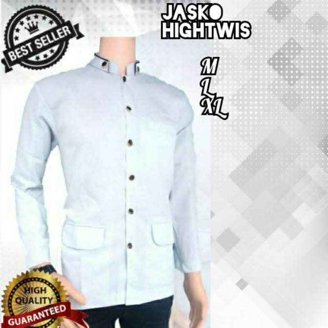 Jasko polos putih, jasko pria