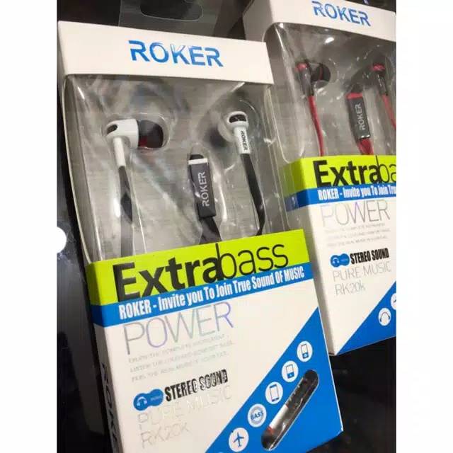 Handsfree earphone Roker RK20 Extrabass