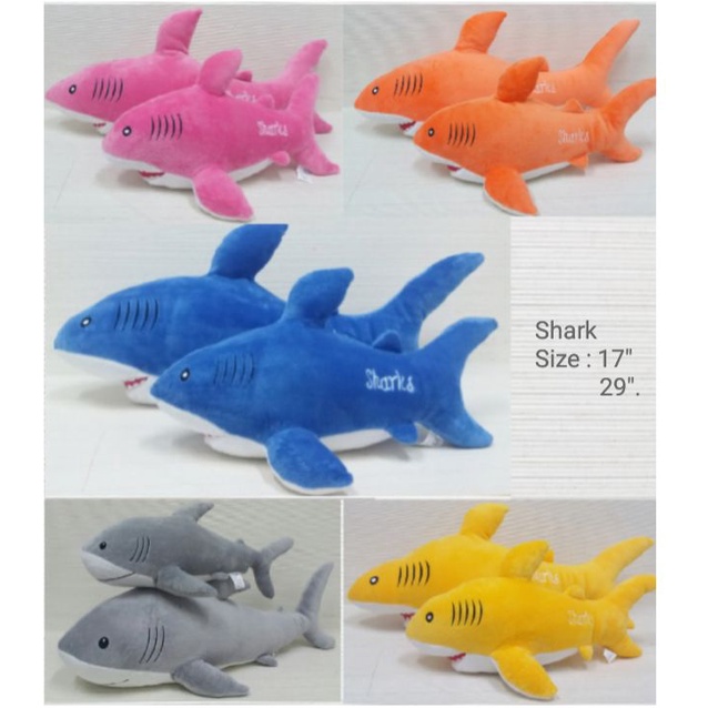 Boneka baby shark 48cm/boneka ikan/boneka lucu/boneka kado ultah/Boneka Ikan Hiu/Animal Boneka