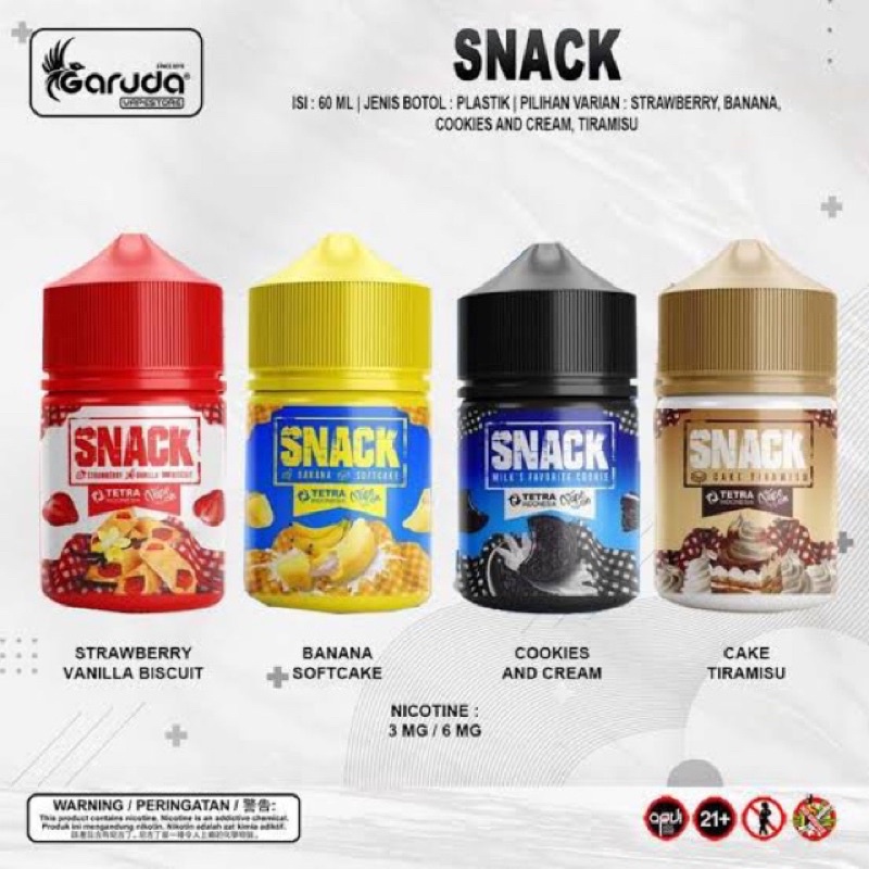 Snack Liquid Vape Freebase 60ml