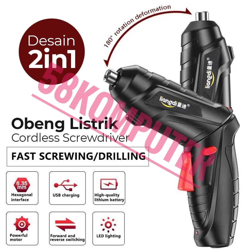 Mata Obeng Bor Listrik Cordless Obeng Listrik Bor Cordless Obeng Set Listrik Obeng Elektrik Mini Obeng Listrik Cordless Screwdriver 15 In 1