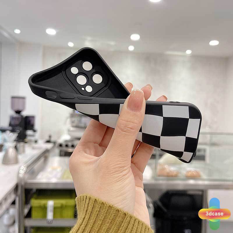 Soft Case Samsung A51 A32 A52 A12 A03S A10S A50 A20S J7 Prime A02S A20 A72 A50S A10 A30S A52S A30 M12 M10 M01S A54 A15 A16 A9 A5 Y12 Y20 A12 Angel Eyes Case Chessboard Phone Case