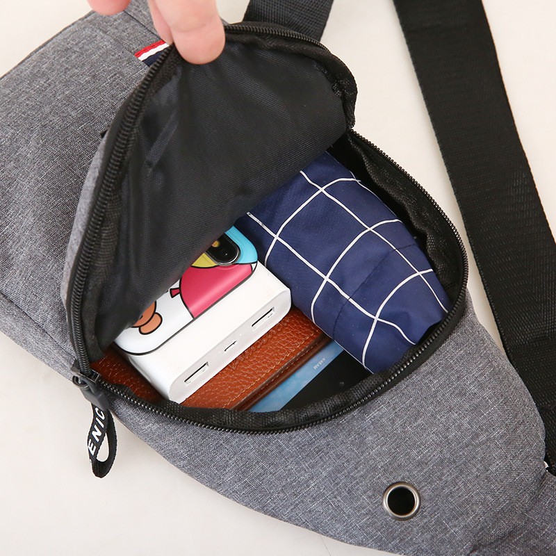 Men's chest bag, crossbody, shoulder bag, chest bag, canvas casual bag, men's bag, trendy waist bag