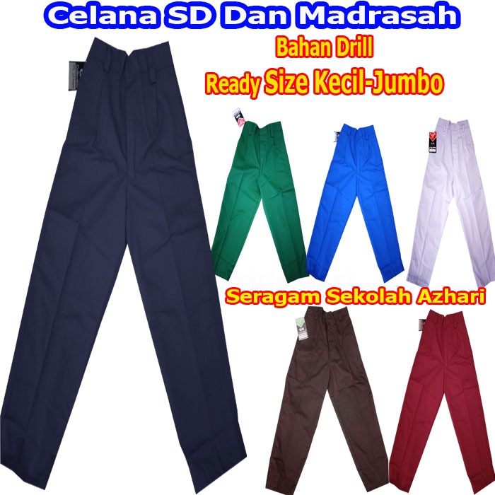 CELANA HITAM SEKOLAH SD LAKI LAKI PANJANG-CELANA SD HITAM JUMBO-CELANA SEKOLAH SD HITAM-SERAGAM SEKO