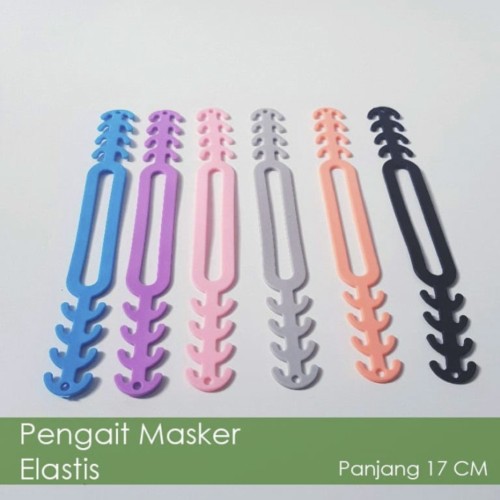 Pengait Masker Tali Masker Silikon Anti Sakit - Konektor Masker Penyambung Hook Earloop