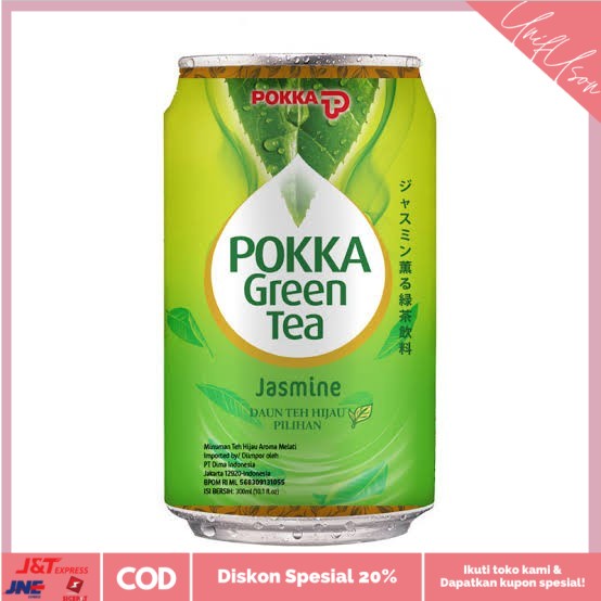 

⭐COD⭐ Pokka Greentea Kaleng 24pcs