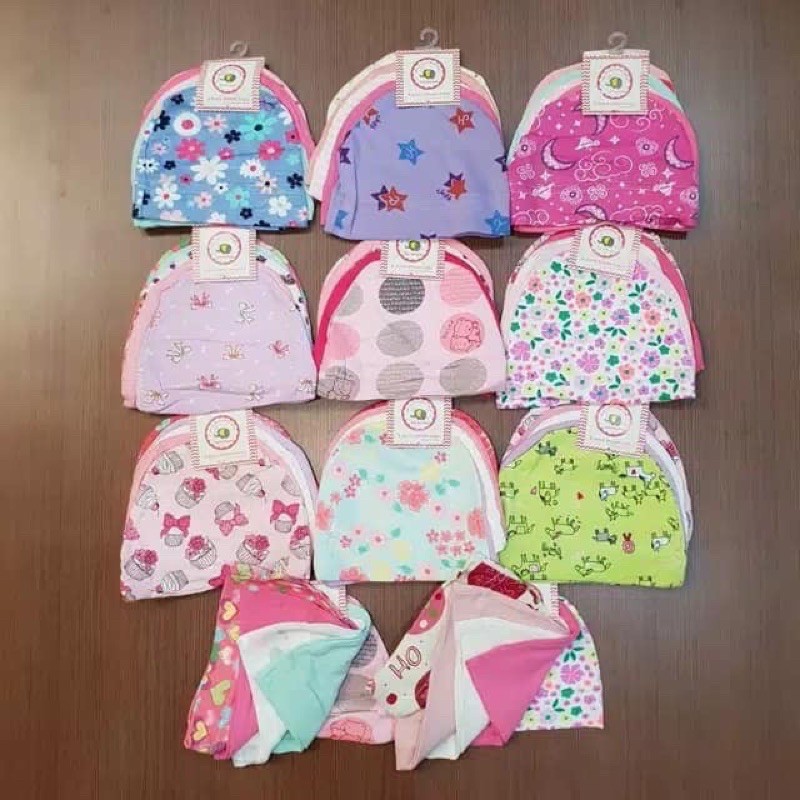 Topi Bayi Carterlove 5 in 1 100% Cotton Usia 0 - 6bln