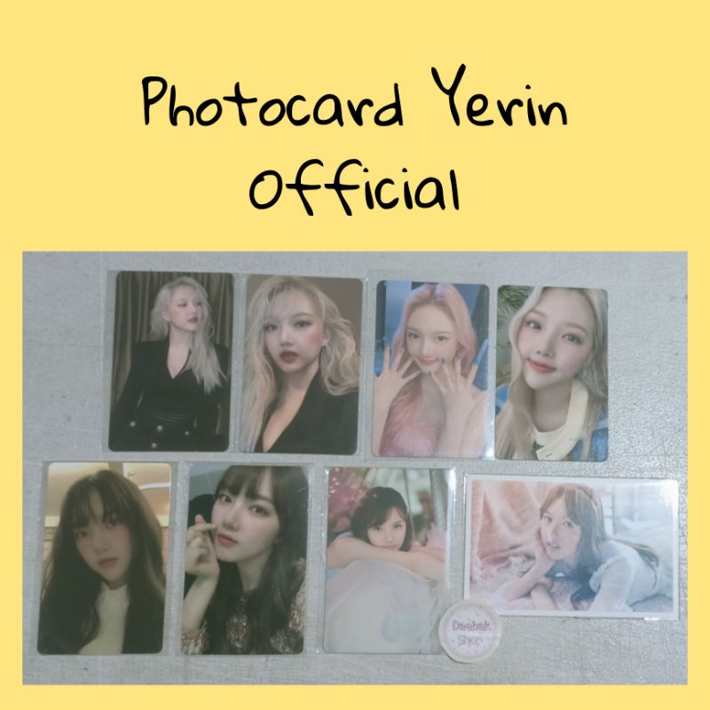 Photocard Yerin Walpurgis Night Sots lol Time for us Limited Labyrinth Season Greetings 2021 Umji Tf
