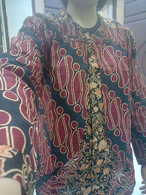 Atasan Batik Blouse Seragam Batik Solo Batik Kantor Baju Batik Wanita Bd 106