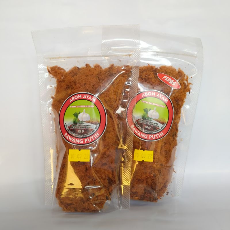 

Abon Ayam Asli Bawang Putih 100 gram