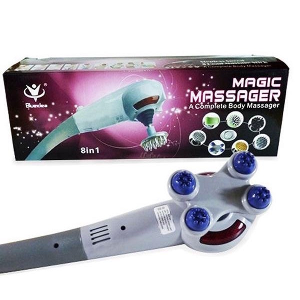 8 in 1 Magic Massager Alat Terapi Kesehatan dengan 8 Macam Mata Pijat