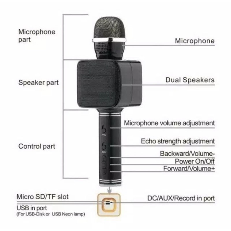 Mic Bluetooth / Mix Bluetooth YS-68 / Microphone Bluetooth YS-68