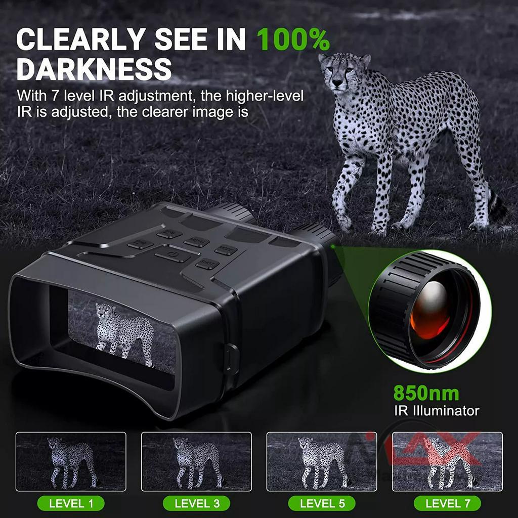 Binoculars Night Vision Goggles teropong malam gelap total bisa merekam video kacamata pengelihatan malam bisa siang Digital Night Vision Binoculars,1080p FHD Photo Night Vision Goggles Day &amp; Night Observation Travel Hunting Camping Surveillance