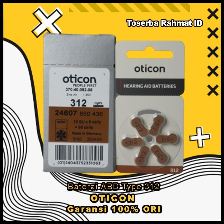 Terbaru Baterai Alat Bantu Dengar Original Oticon Tipe 312